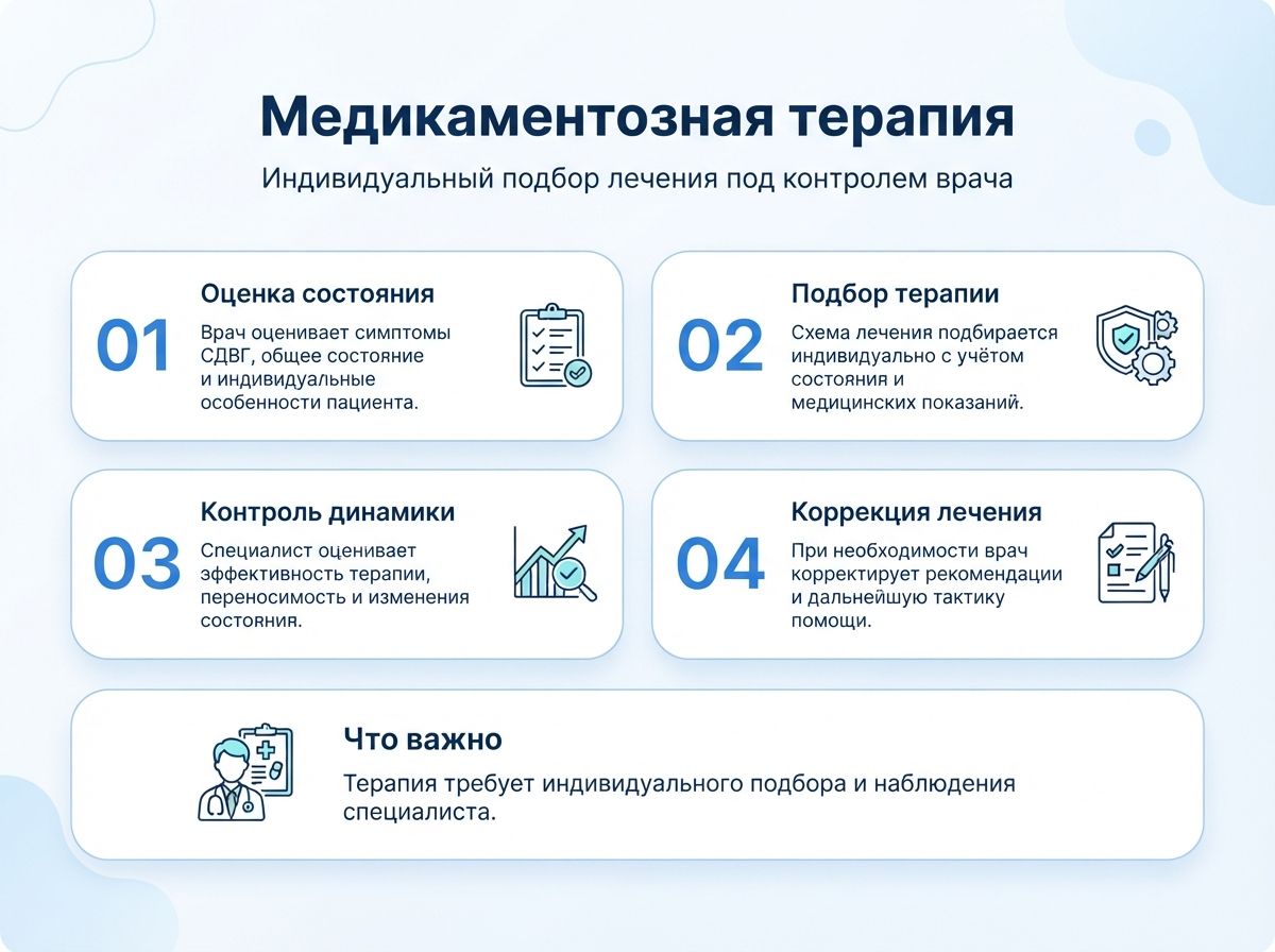 Лечение СДВГ в Форосе у детей и взрослыхинфографика