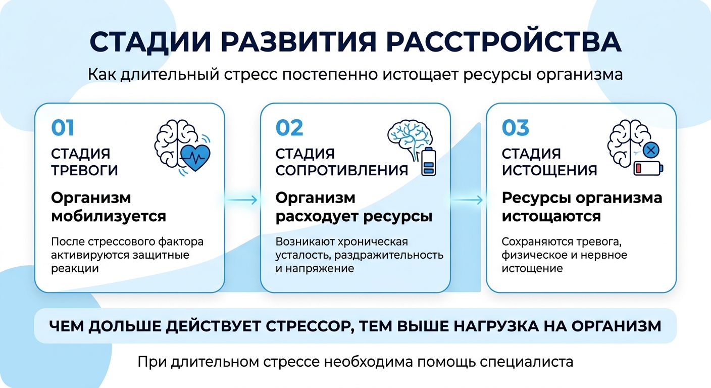 Лечение стресса в Форосе инфографика